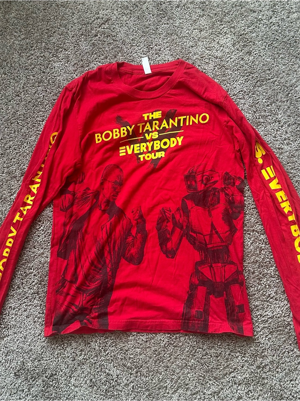 The Bobby Tarantino Vs Everybody Tour Long Sleeve Tee - Red
